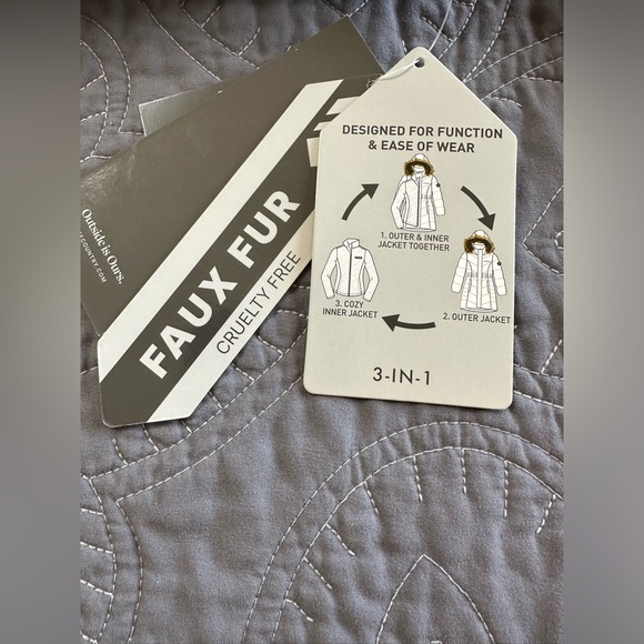 Free Country Girls Peacock Blue 3 in 1 Jacket NWT Various Sizes - Picture 2 of 16